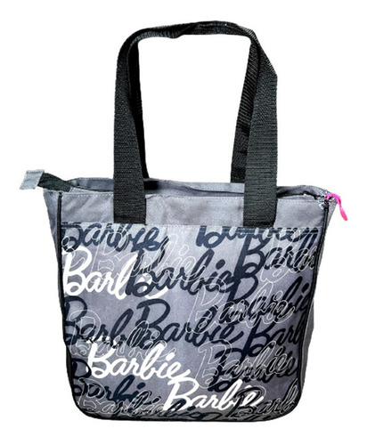 Imagem 4 de 5 de Bolsa Tote Bag Escolar Com Zíper Barbie - Cinza - Original