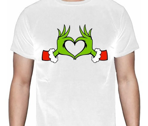 Grinch - Navidad - Manos - Amor - Funny - Polera