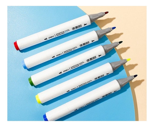 Set 80 Marcardores Doble Punta Deli 1-7mm Sketch Marker