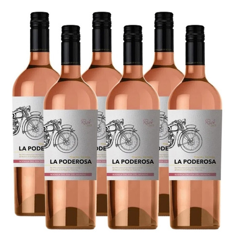 Vino La Poderosa Rose 750 Ml. Pack X6