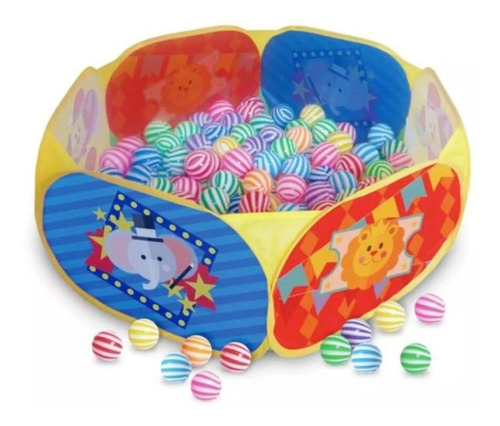 Piscina De Bolinhas C/ 100 Bolas Fantástico Circo - Pica Pau