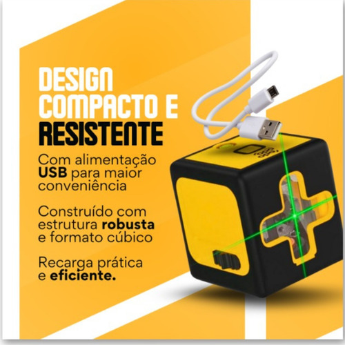 Mini Nível A Laser Verde 20m Autonivelante Profissional 2 L