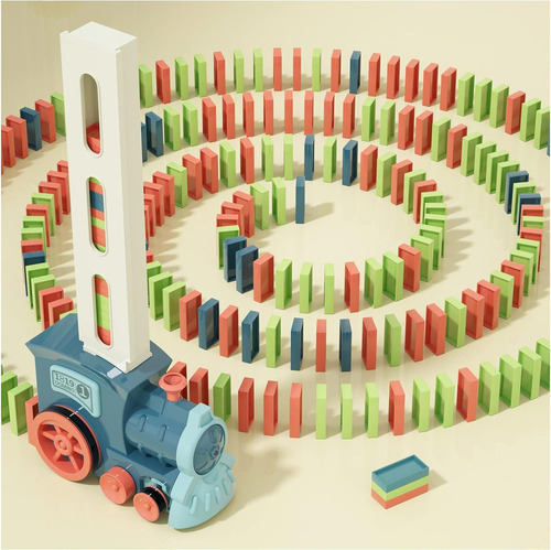 Juegos Para Niños Juguetes Domino Train: 180pcs Automatic Do