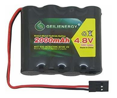 Geilienergy 4.8v 2000mah Nimh Rc Receptor Rx Batería Con El 