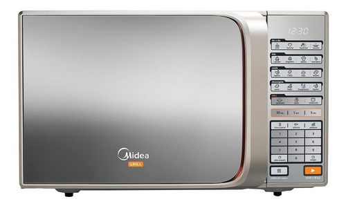 Micro-ondas Grill Midea Liva MTAEG4   prata 30L 127V