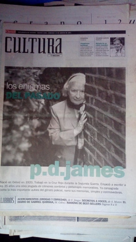 Cultura Clarin 2001 P.d.james Lesbianas Barbie Capote 