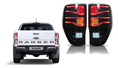 Focos Traseros Led Tuning Ford Ranger 2013-2023 (el Par)