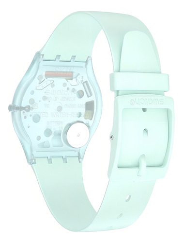 Reloj Swatch Ss08g100. Gtía Oficial. Sin Costo. . Color De La Malla Celeste