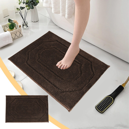 Felpudo Absorbente De Agua Para Baño, Práctico, Lavable A Má