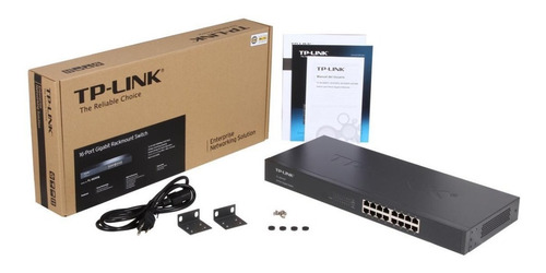 Switch 16 Puertos Tp-link Gigabit 10/100/1000 Rack Sg-1016