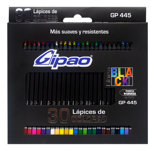 Colores Gipao Black X 30 Gp445