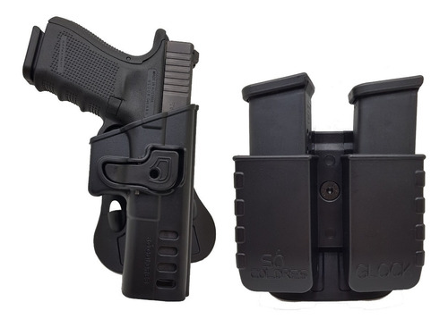 Coldre + Porta Carregador Externo Glock G22 G23 Gen3