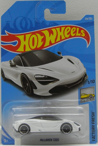 Hot Wheels Mclaren 720s Blanco 318/365 Factory Fresh