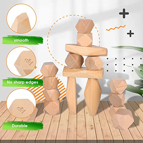 - Rocas Apilables, Bloques De Madera Grimms, Juguetes D...