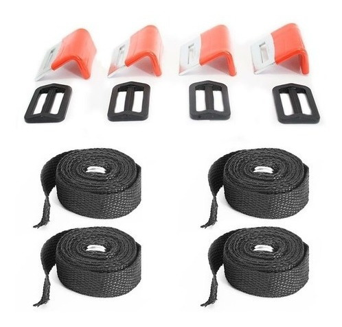 Imagem 2 de 2 de Cintas De Fixação Para Rack Transbike 4 Pçs Bicicleta
