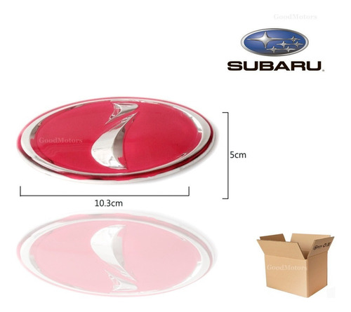 Emblema Mascara Rosa Subaru Impreza 2002/2005 (10,3 X 5 Cm)