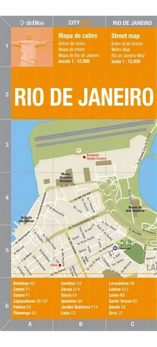 City Map - Rio De Janeiro - Julian De Dios, de Julián de Dios. Editorial DeDios en español/inglés