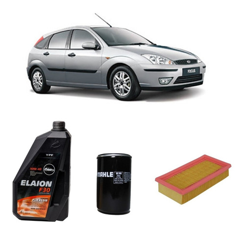 Kit 2 Filtros Ford Focus Zetec Y Aceite Elaion F30 10w40 X4