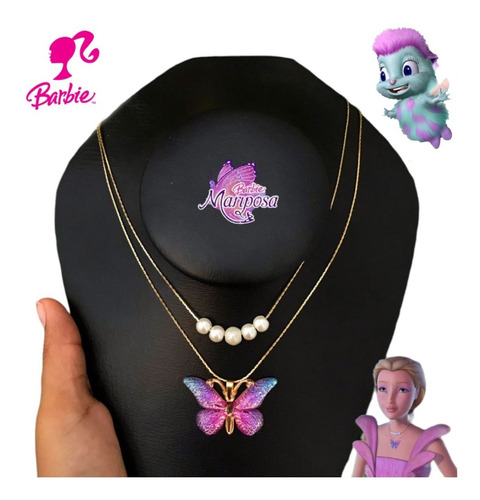 Collar Barbie Barbie Mariposa Original Fayritopia 18k