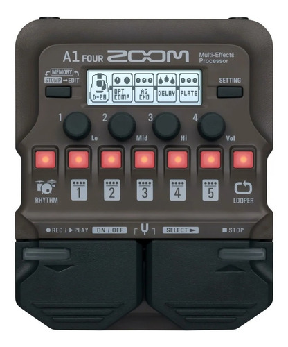 Pedalera Multiefecto Zoom A1 Four - Para Instrumentos Varios