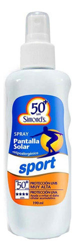 Bloqueador Protector Solar Simonds Sport Spray  190ml 