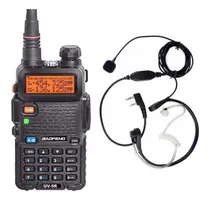Comprar Radio Ht Dual Band(uhf+vhf) Baofeng Uv-5r + Laringofone Ptt