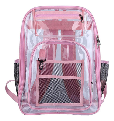 L Mochila Transparente Correa Reforzada De Pvc Resistente Al