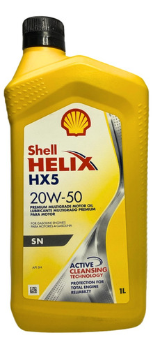Aceite Shell Helix Hx5 20w50 Mineral 