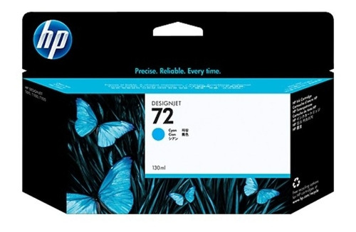 Tinta Hp 72 Cyan Original De 130 Ml