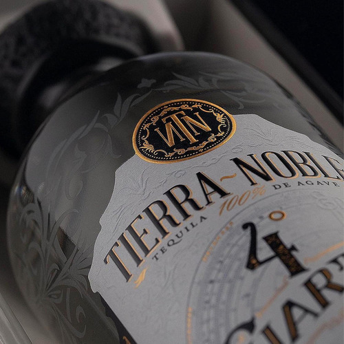 Pack De 6 Tequila Tierra Noble 4 Cuarto Reposado Cristalino
