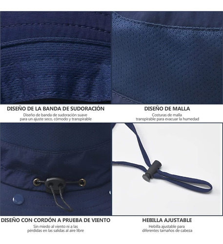 Sombrero Sol Unisex, Sombrero Tipo Cubo Con Protección Solar