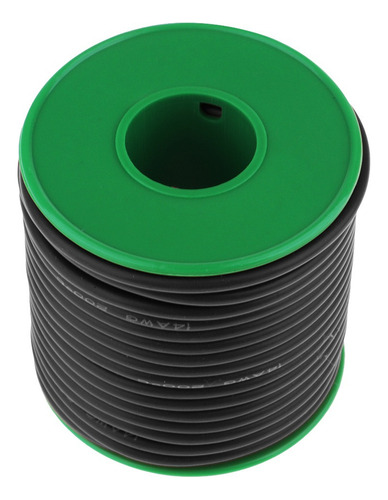 Cable De Silicona Flexible De Temperatura 23 Pies Negro
