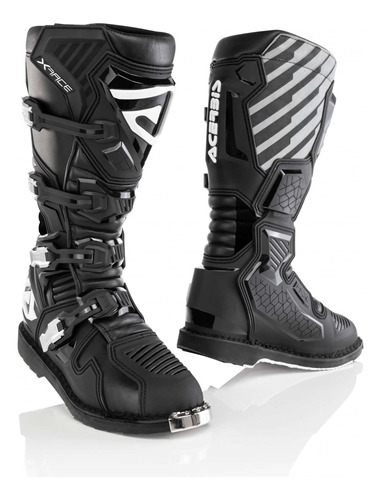 Botas Motocross Negro Acerbis X-race En Aolmoto