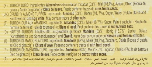 El Almendro Turrón De Almendras Crujiente, 7.05 Onzas / 200g