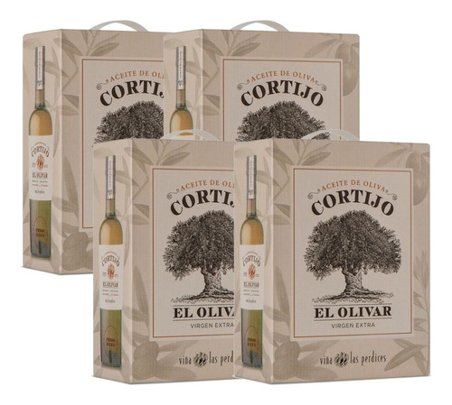 Aceite Oliva Extra Virgen Cortijo Las Perdices Bag In Box X4