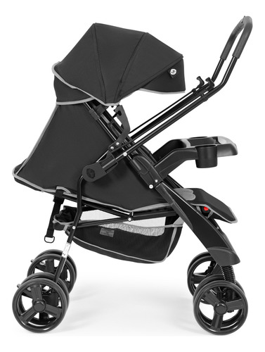 Carrinho De Bebê Com Bebê Conforto Joy Preto Tutti Baby