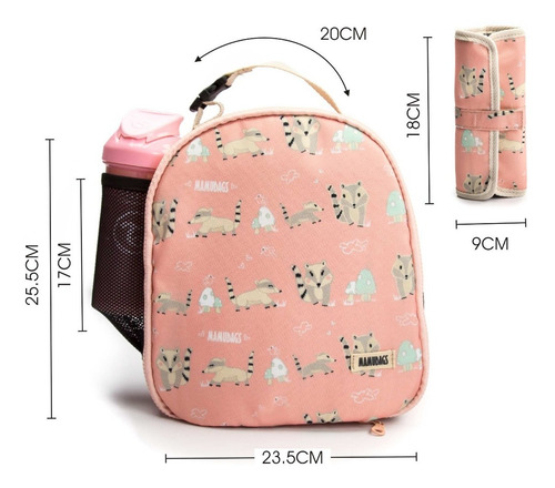 Lunchera Térmica Impermeable Con Estuche Coaties