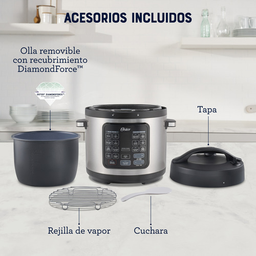 Multiolla Oster 5.7 Lt 14 Funciones Ckstpcect57df Gris Gris 50 Hz