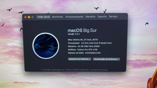 iMac 27 64gb 2017
