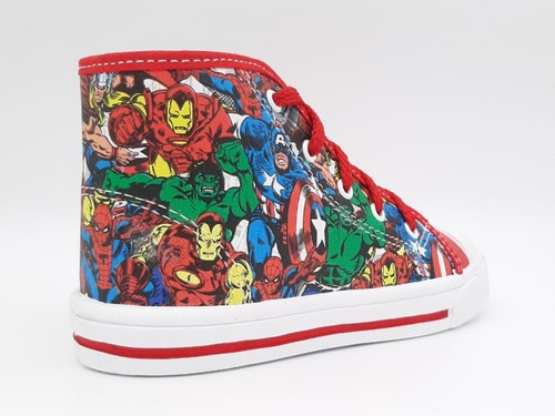 Tenis Niño Avenger Spider Man Bubble Gummers Boom Rojo