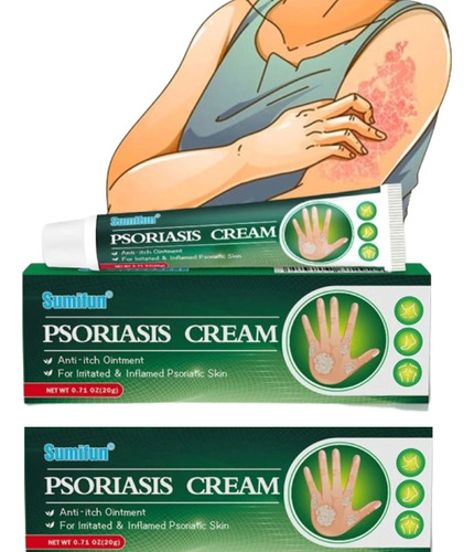 Crema Eliminacion De Psoriasis Extracto Herbal Humectante 2p