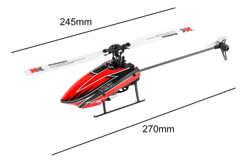 Helicóptero Rc Flybarless, Outdoor 6ch 3d 6g 1 Batería