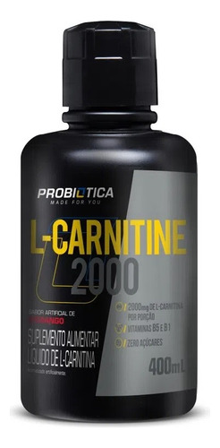 L-carnitine 2000 (400 Ml) - Sabor: Morango Morango