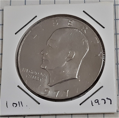 Moneda Cobre Nickel, Estados Unidos, Un Dólar, 1977.