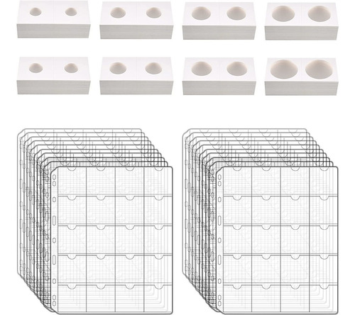 Monedero De Cartón 400 Para Coleccionistas Con 20 Hojas C...