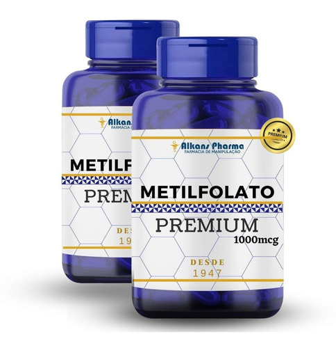 Metilfolato 100mcg 60 Cápsulas Desde 1947 Sabor Sem Sabor