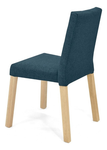 Silla Cataluña En Tela Asiento Azul