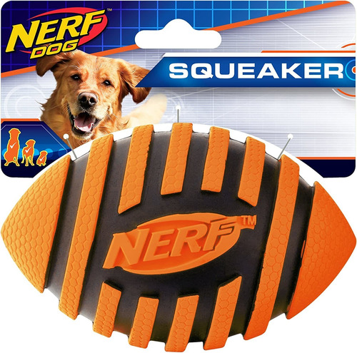 Balón De Fútbol Nerf Dog Spiral Squeak