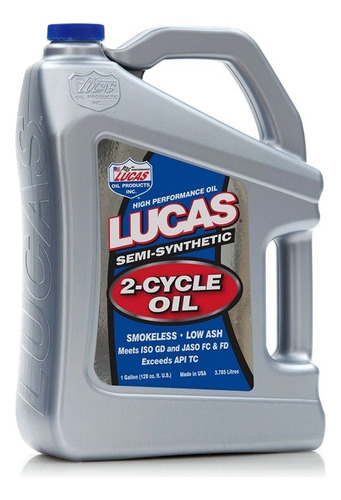 Aceite Semi Sintético 2 Tiempos Lucas Oil 3,8l