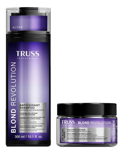 Kit Blond Revolution Shampoo 300ml + Net Blond Mask 180g